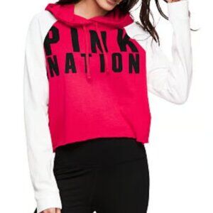 VS Pink: Pink Nation Raglan Crop Hoodie